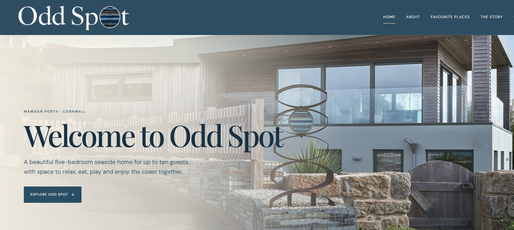 Preview of the Odd Spot website